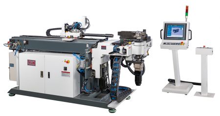 Right & Left Tube Bender - Fully electric CNC L&R tube bender is in both left-hand & right-hand bending function.A very practical model to meet various bending demands, suitable for symmetrical tube such as furniture production, hydraulic-oil tubing lines, and HVAC tubing & fluid system of automobiles.